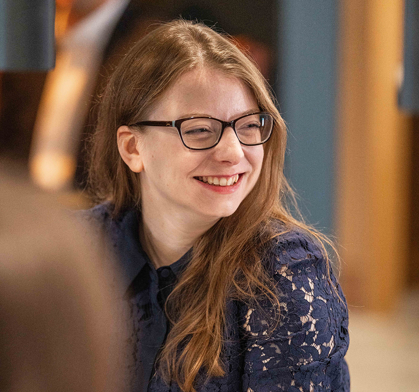 Woman smiling
