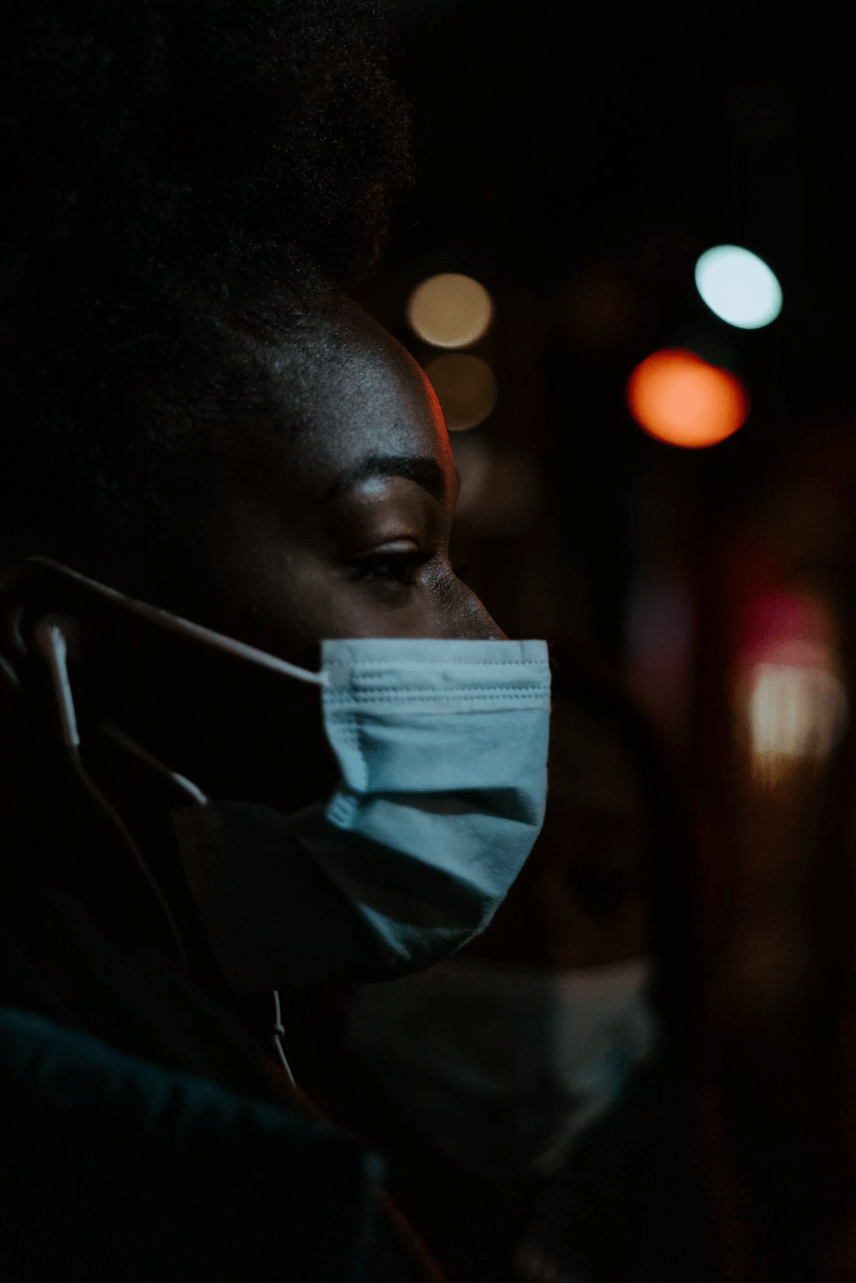 Person with PPE mask