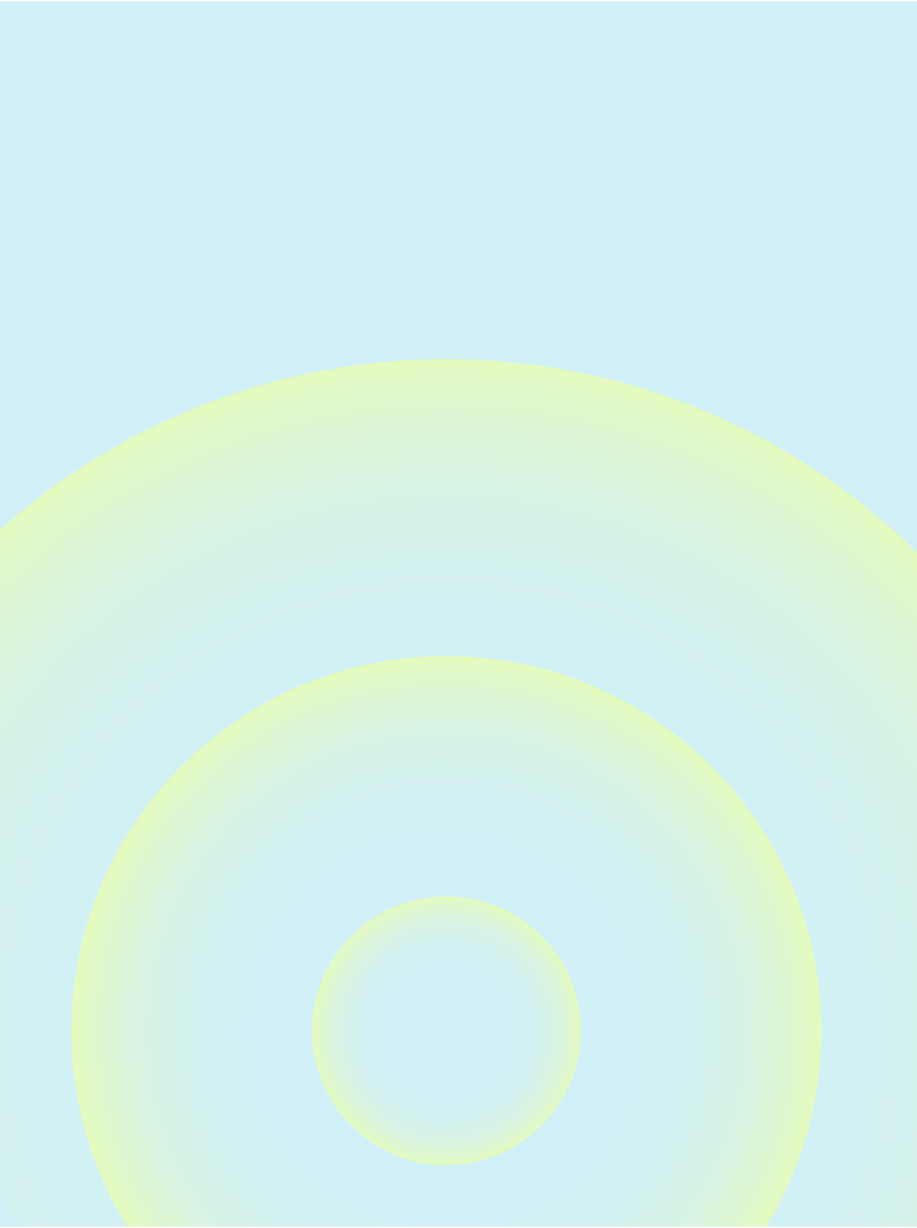 Yellow circle shape on light blue background