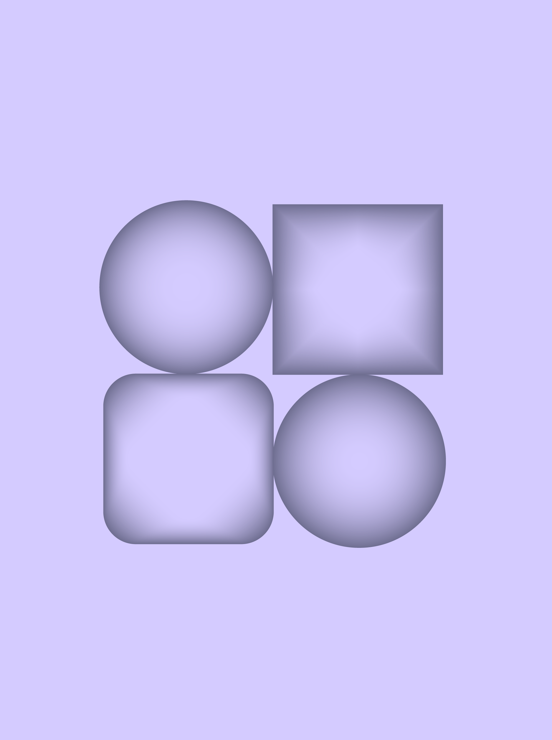 Shapes on Purple background